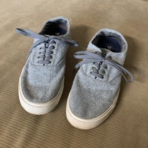 Women’s Sperry Top Sider Lace Shoes Wool Blend Size 9 Gray